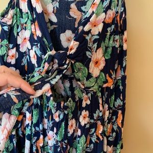 Floral sleeveless blouse